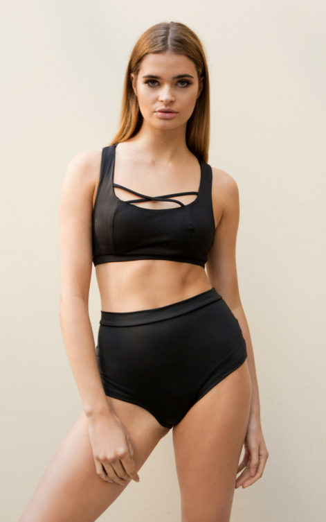 High Waist Basic Shorts Black