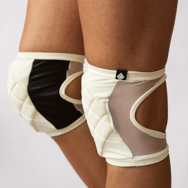 Poledancerka Knee Pads© IVORY WHITE Pole Werk