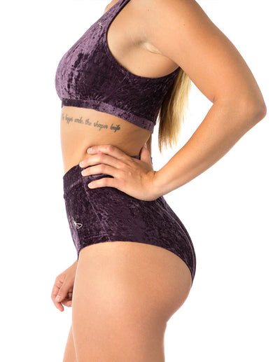 dragonfly lola pole shorts velvet purple#colour_purple