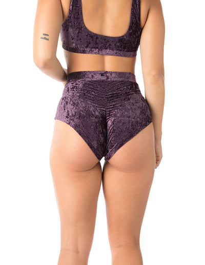 dragonfly lola pole shorts velvet purple#colour_purple