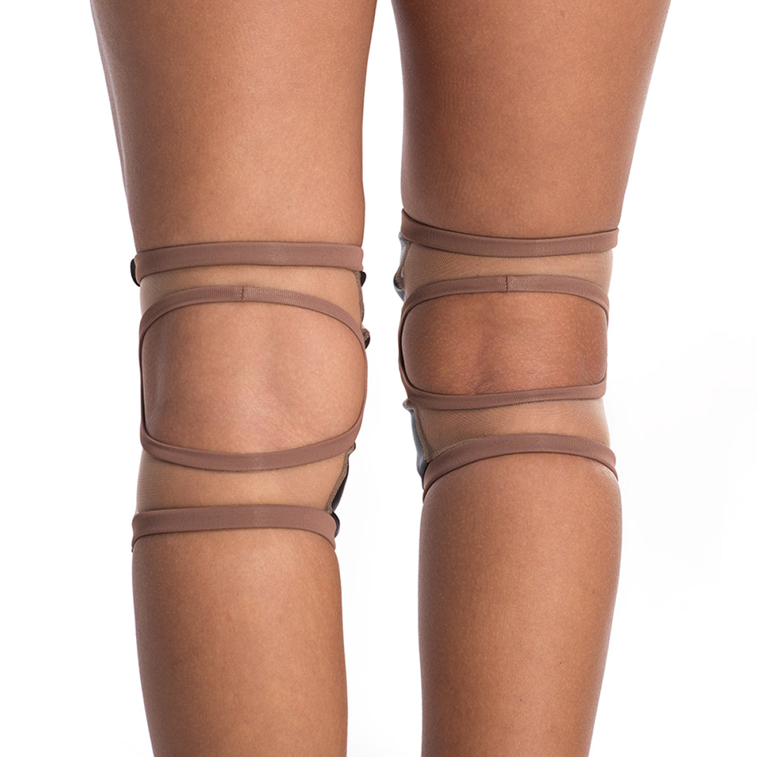 poledancerka knee pads with pocket nude 02