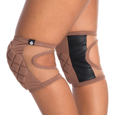 poledancerka knee pads with pocket nude 02