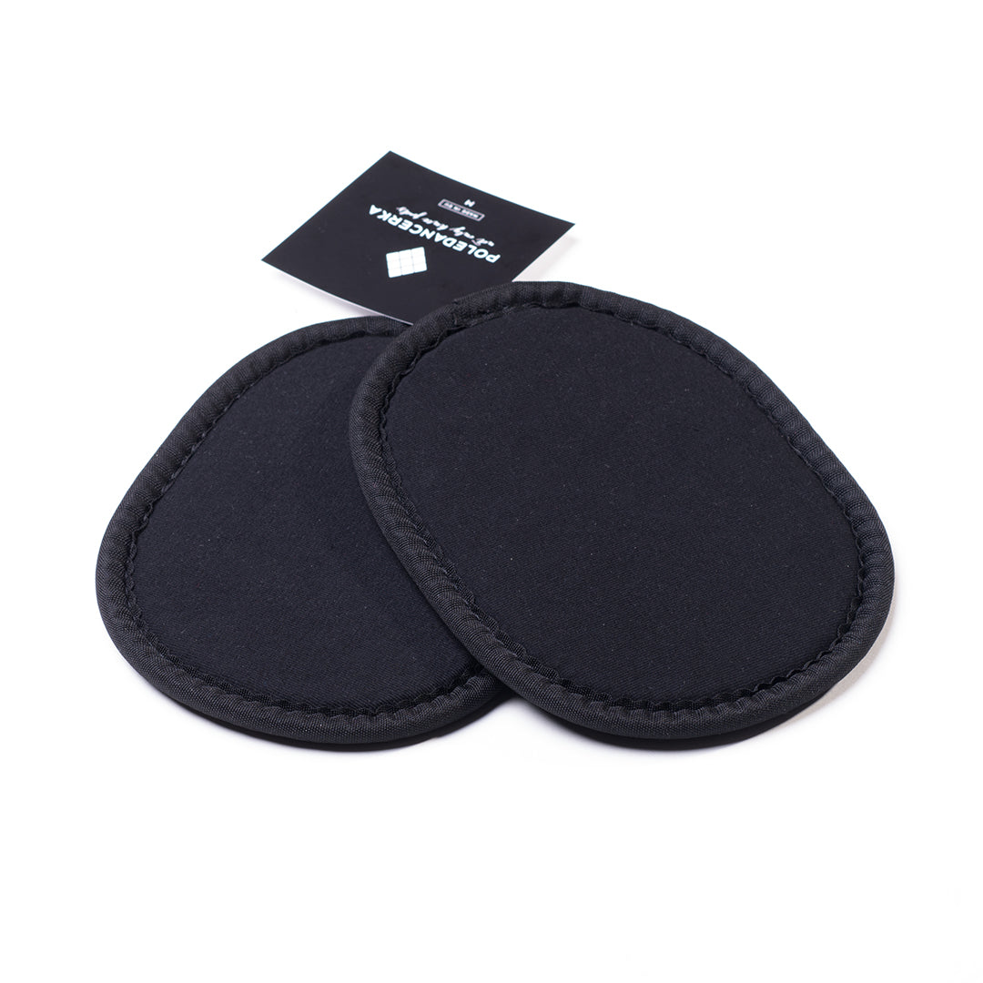 poledancerka removable knee pad inserts black