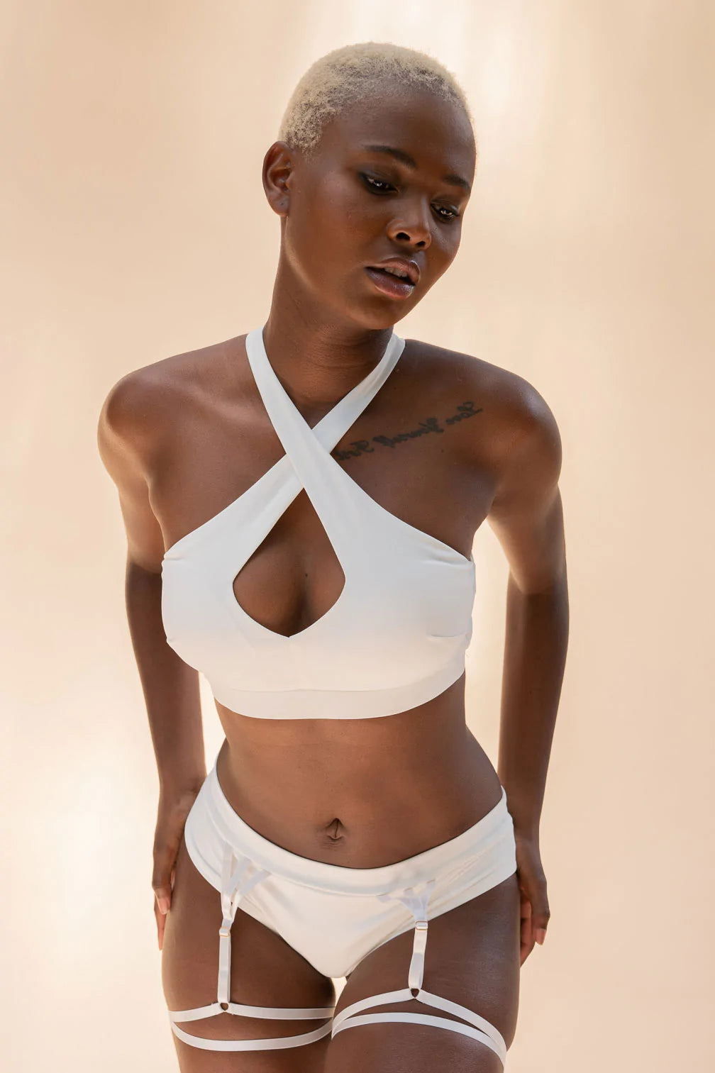 lunalae roxy bra recycled white