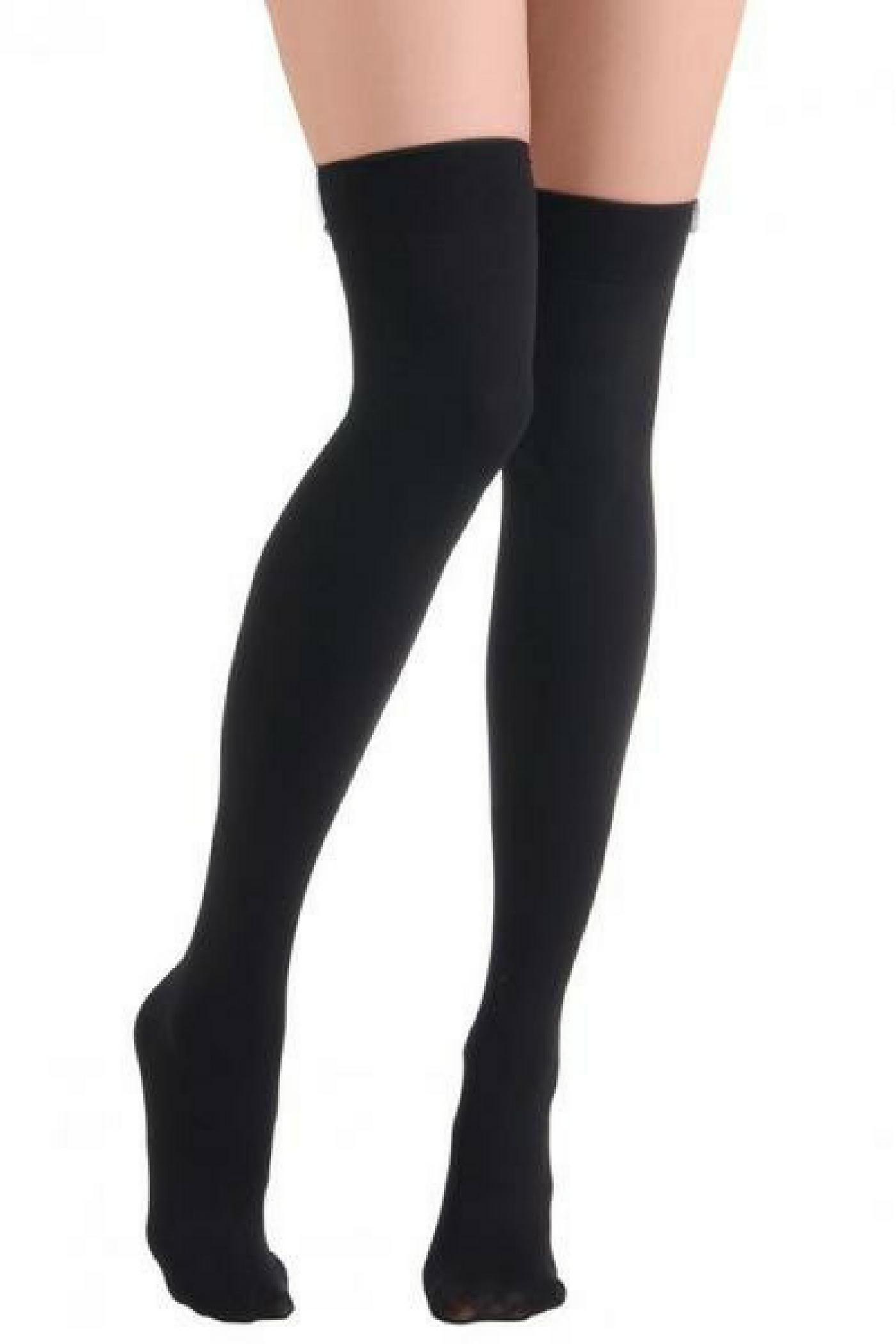 Black thigh high discount