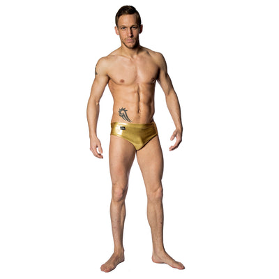 wink men's high leg shorts#colour_gold