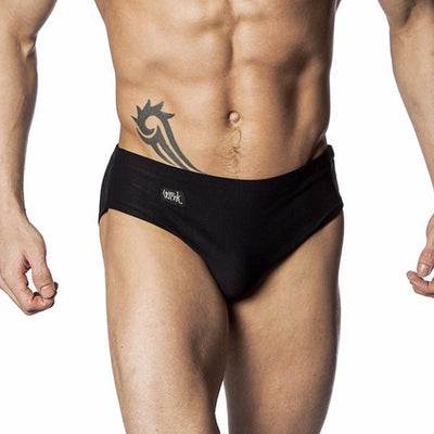 wink men's high leg shorts#colour_black