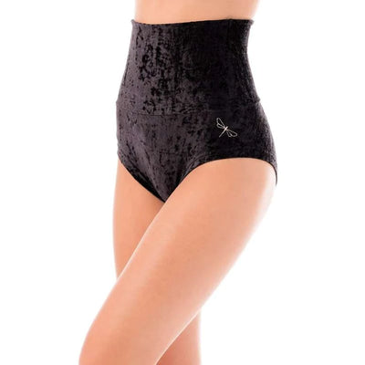 dragonfly betty pole shorts black velvet#colour_black