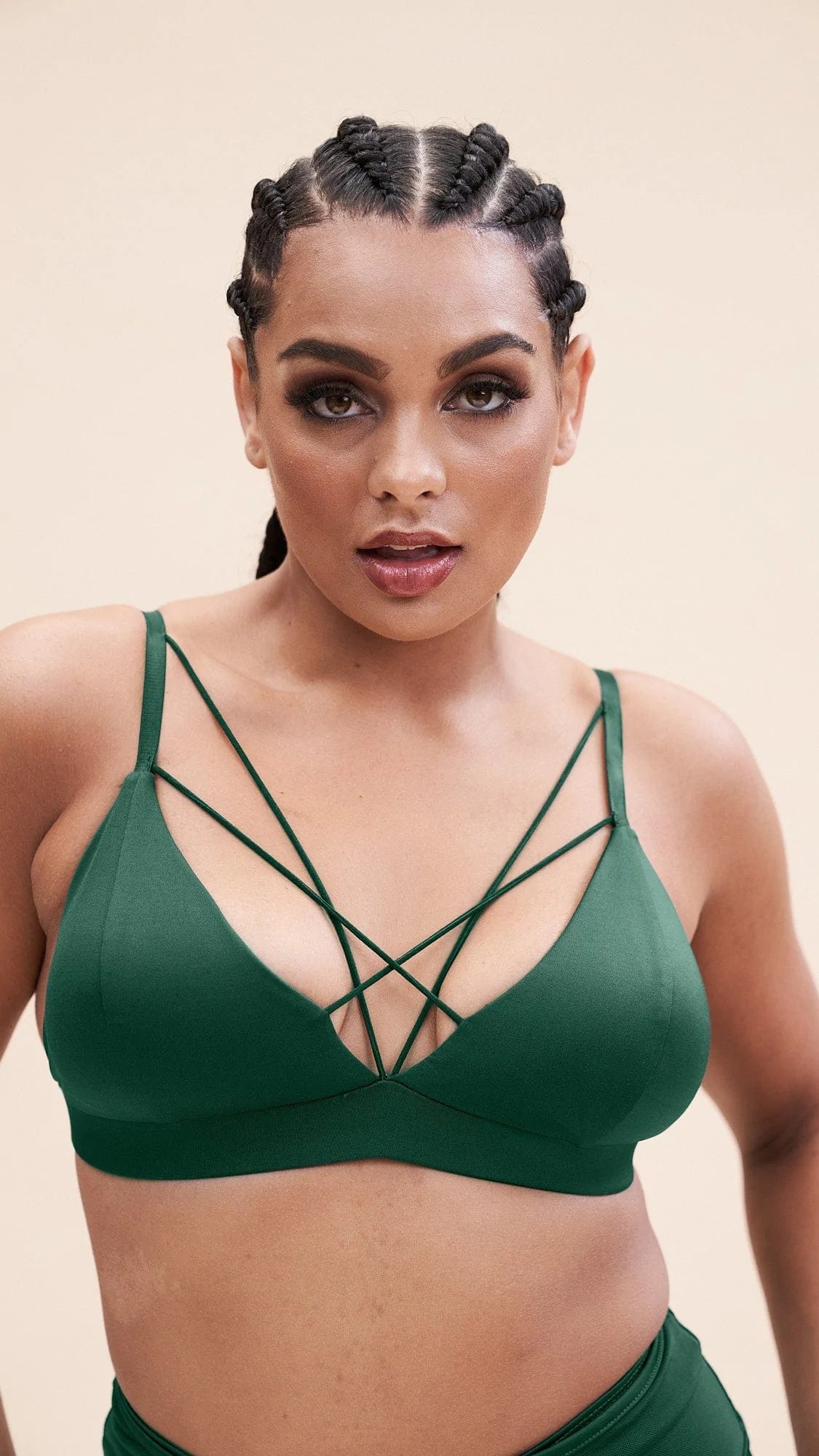 Lunalae - Lily Bra Recycled MOSS GREEN – Pole Werk